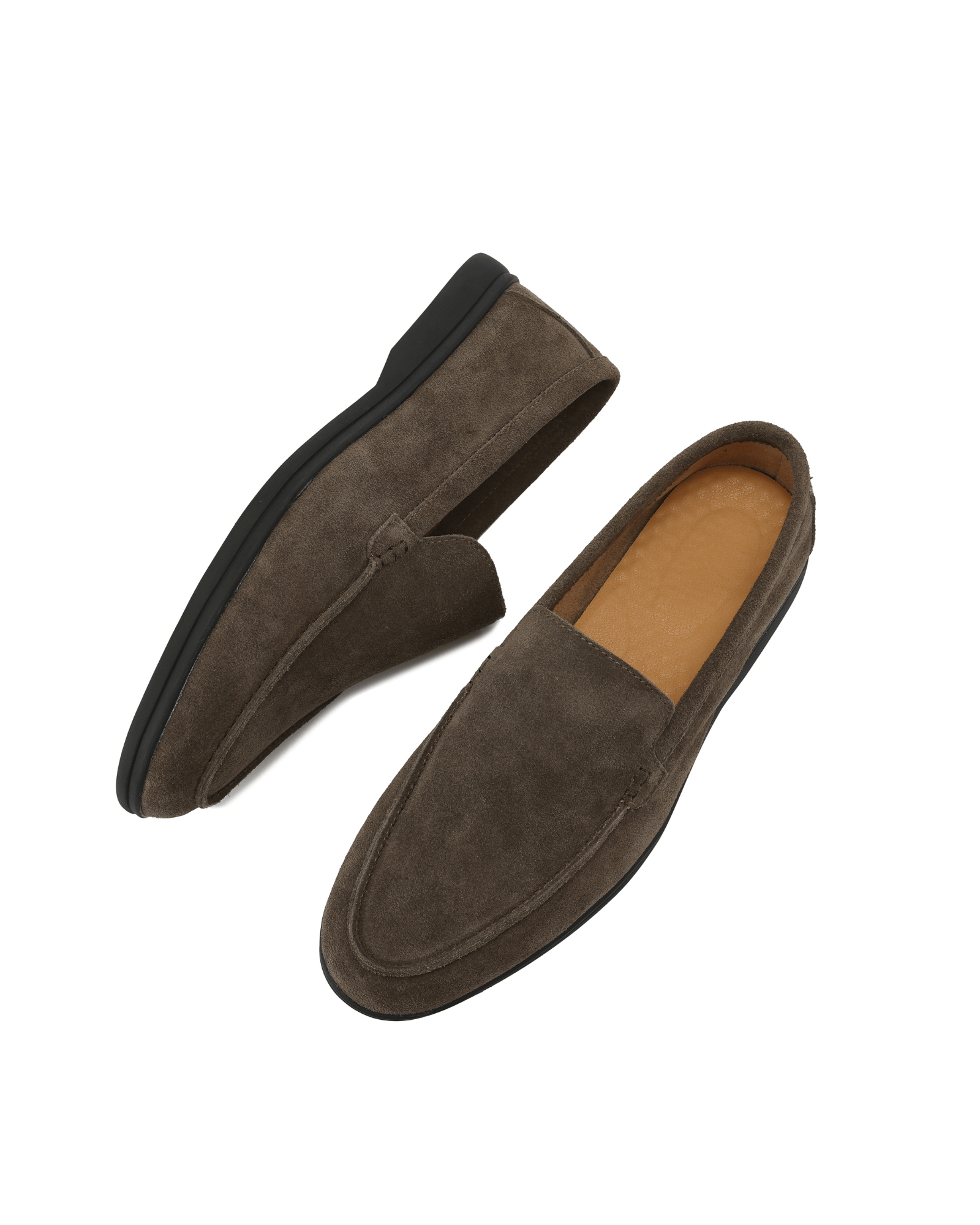Premium Suede Loafers - Black Soles - LeveFit