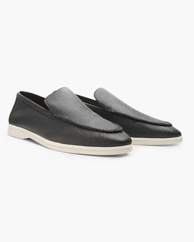 Cowhide Leather Loafers - LeveFit