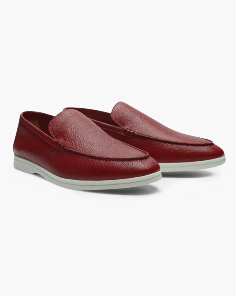 Cowhide Leather Loafers - LeveFit
