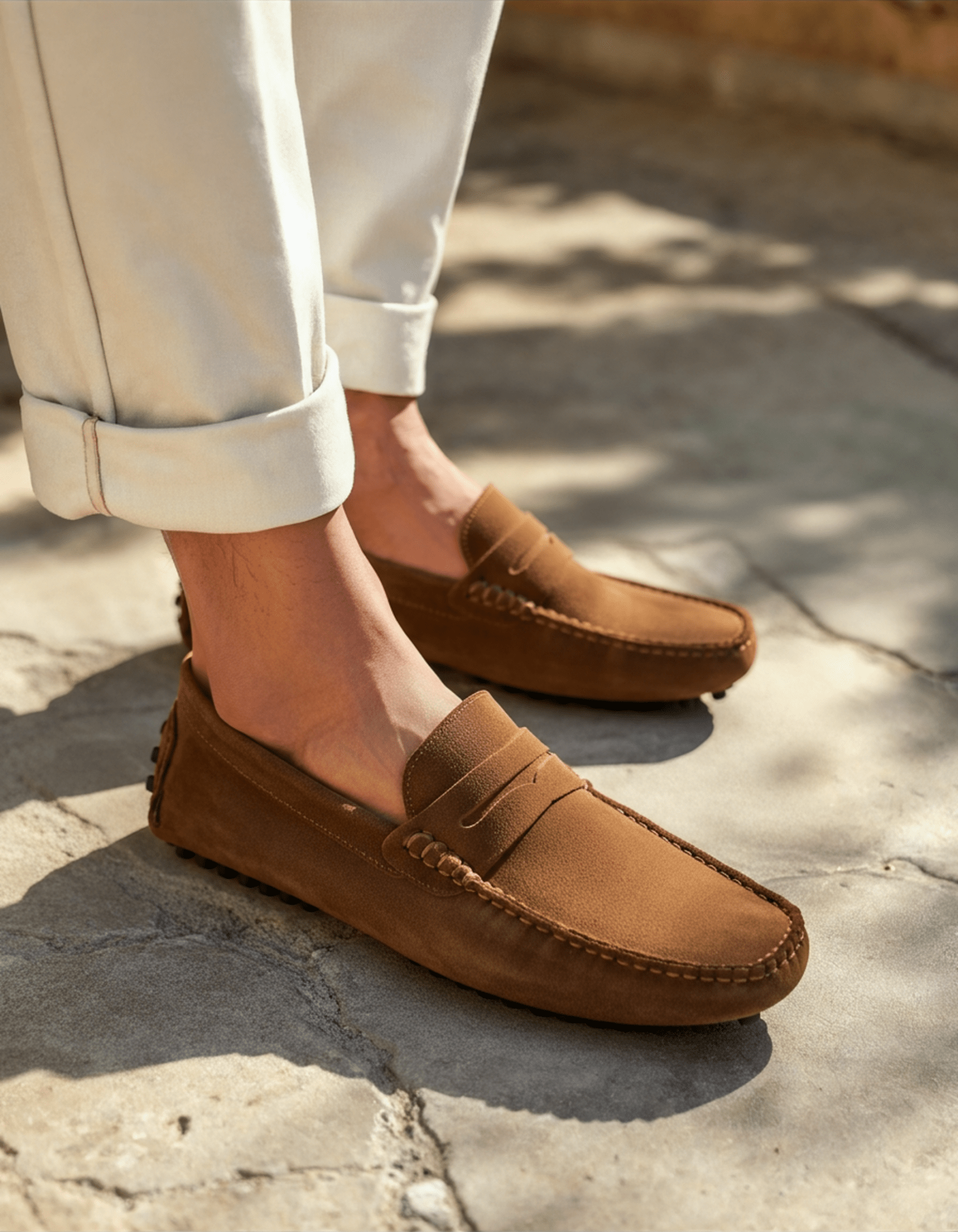 Suede Driver Loafers - LeveFit