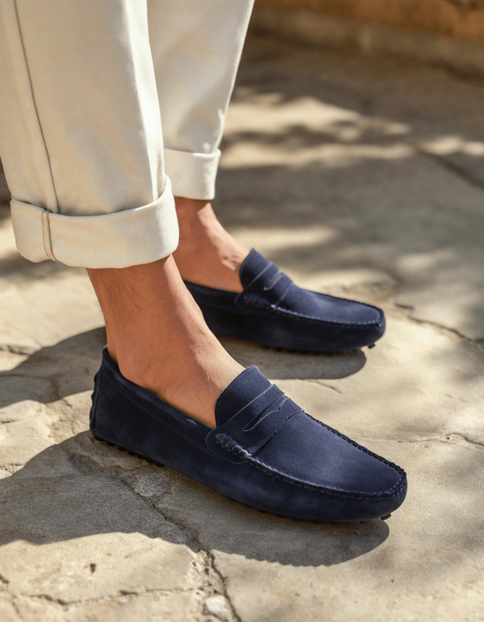 Suede Driver Loafers - LeveFit