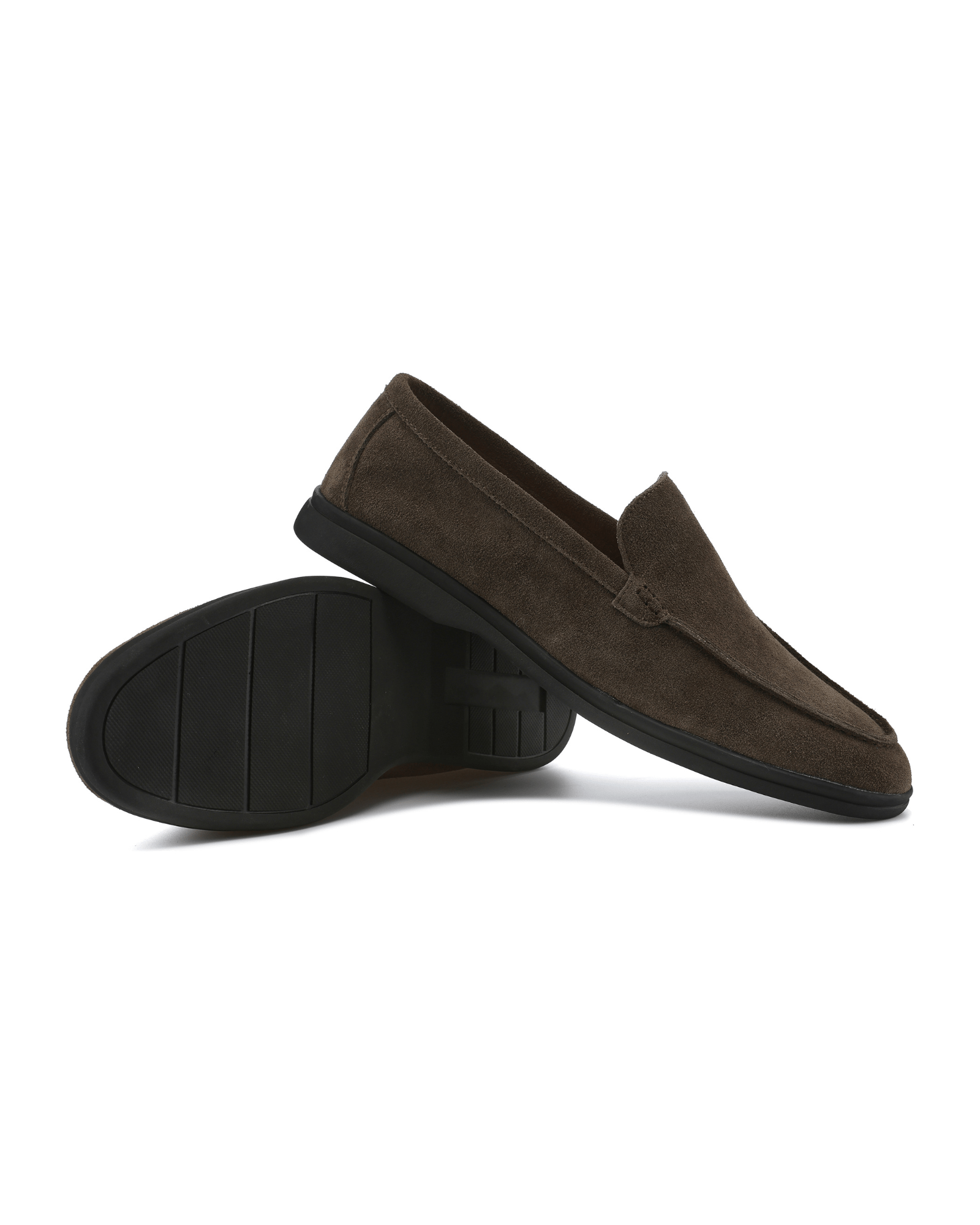 Premium Suede Loafers - Black Soles - LeveFit