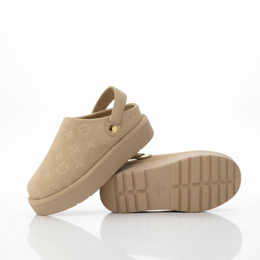 Aspen Platform Clog & Monogram Belt Bag