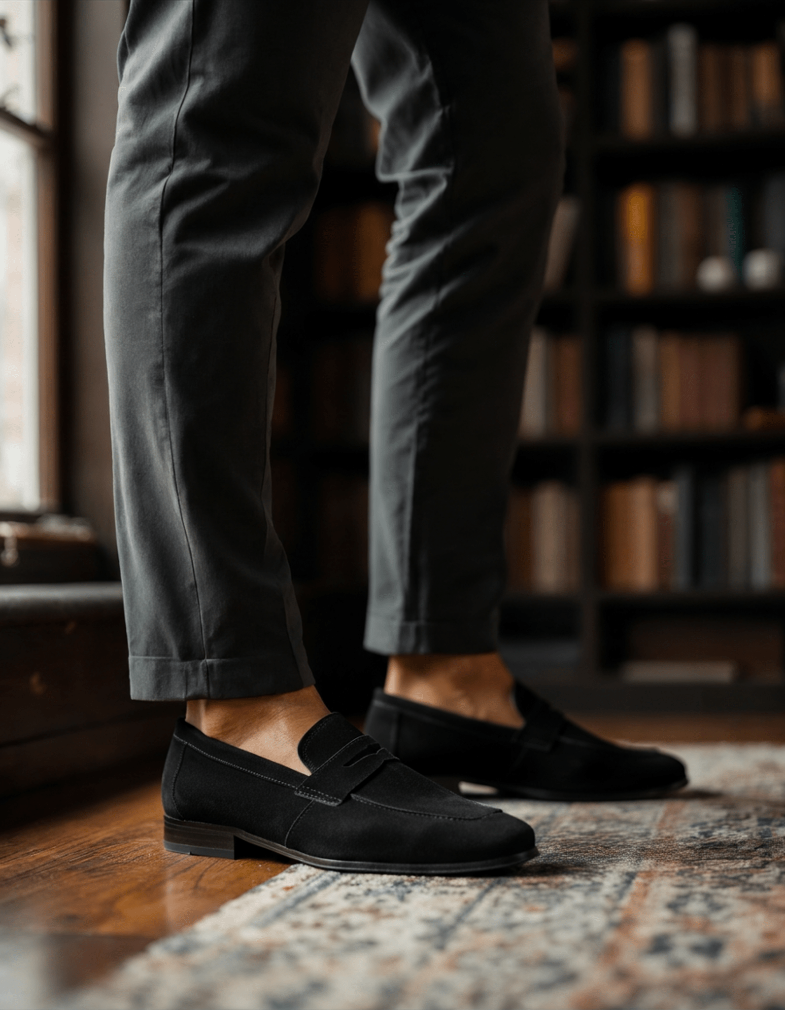 Suede Penny Loafers - LeveFit