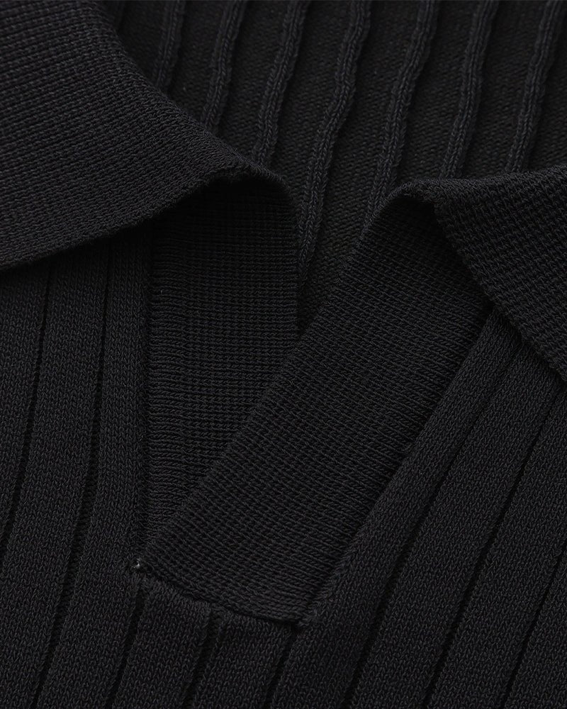 Premium Ribbed Polo - LeveFit
