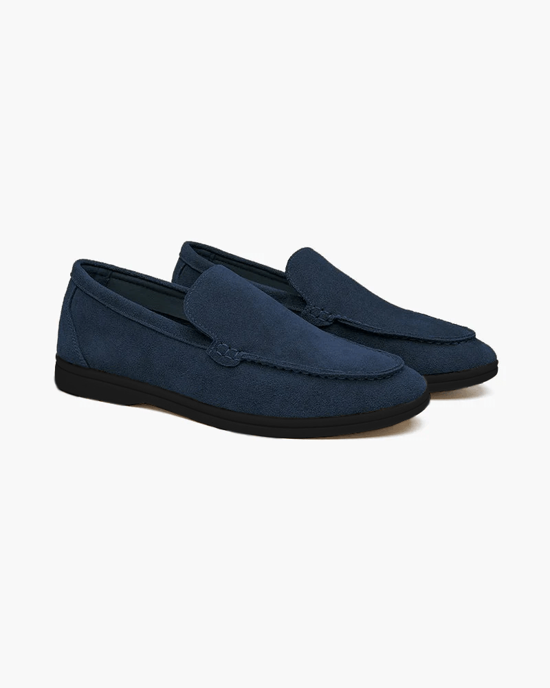 Premium Suede Loafers - Black Soles - LeveFit