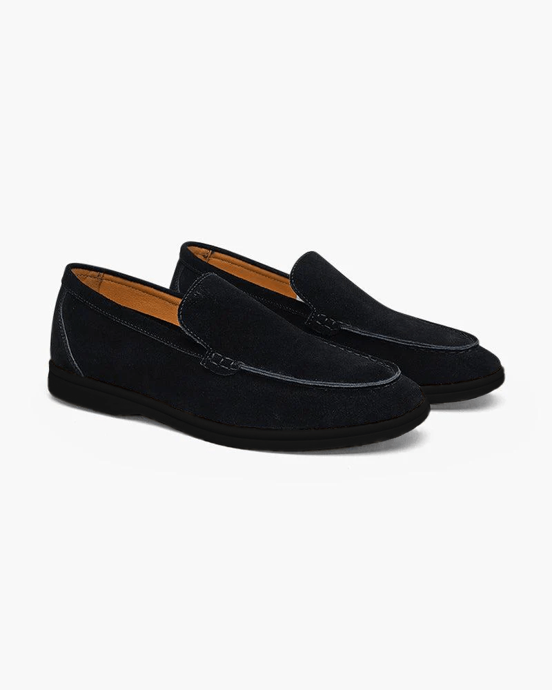 Premium Suede Loafers - Black Soles - LeveFit